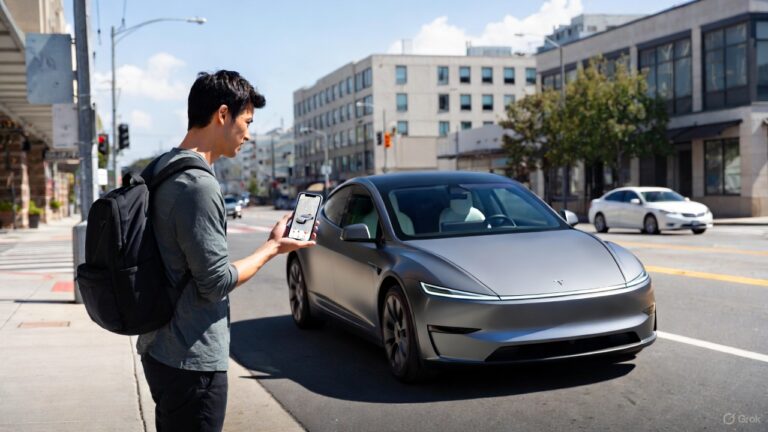 Tesla развивает „магическое“ приложение для робот-такси