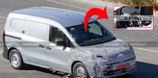 Салон Renault Kangoo 2027 раскрыт шпионскими фото: цифровые экраны вместо аналоговых