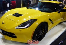 Corvette C7 за 69 990 евро: как изменилась Stingray Жёлтый Chevrolet Corvette C7 Stingray, вид спереди
